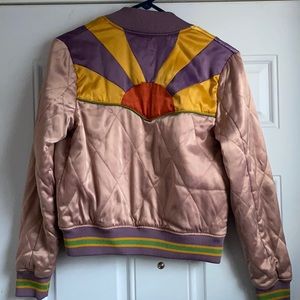 Stunning satin Classic Rock Couture bomber jacket